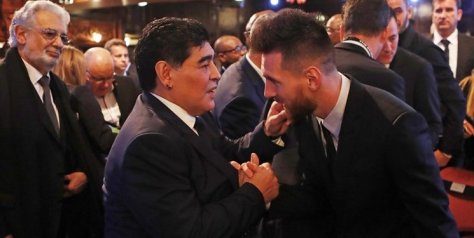 مارادونا از آسمان مراقب مسی در جام جهانی