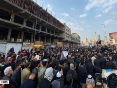 تشییع پیکر «حاج قاسم و ابومهدی» در کاظمین