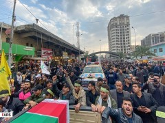 تشییع پیکر «حاج قاسم و ابومهدی» در کاظمین