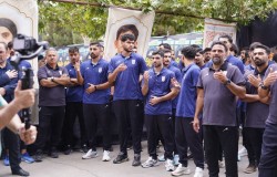 عزاداری باشکوه فوتبالی ها در مرکز ملی فوتبال