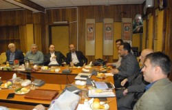 نشست سرمربیان تیم های ملی کشتی آزاد و فرنگی با کارگروه ورزش حزب موتلفه اسلامی
