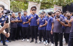 عزاداری باشکوه فوتبالی ها در مرکز ملی فوتبال